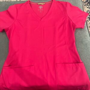 Healing Hands Bright Pink Short Sleeve Top